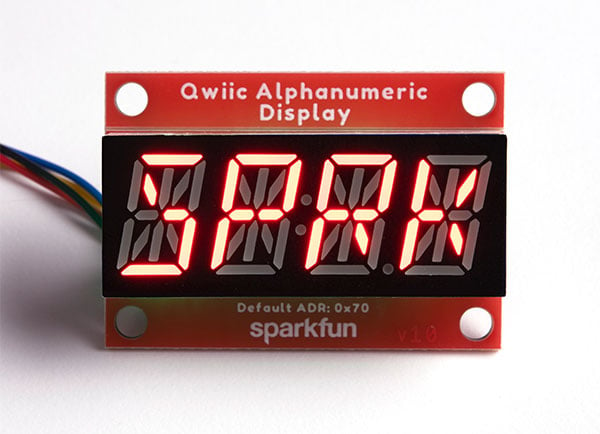 16916-SparkFun_Qwiic_Alphanumeric_Display_-_Red-Demo