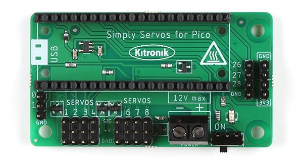 Kitronik Simply Servos Board