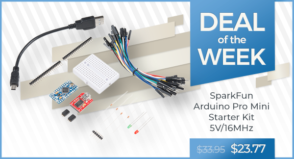 Deal of the Week - SparkFun Arduino Pro Mini Starter Kit - 5V/16MHz